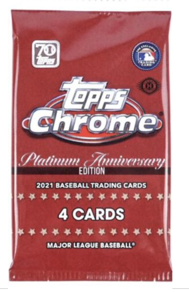 2021 Topps Chrome Platinum Anniversary Edition Lite Pack